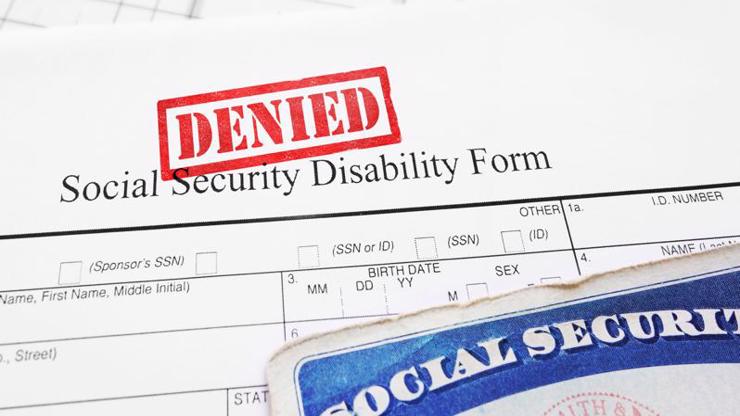 A denied social security disability form