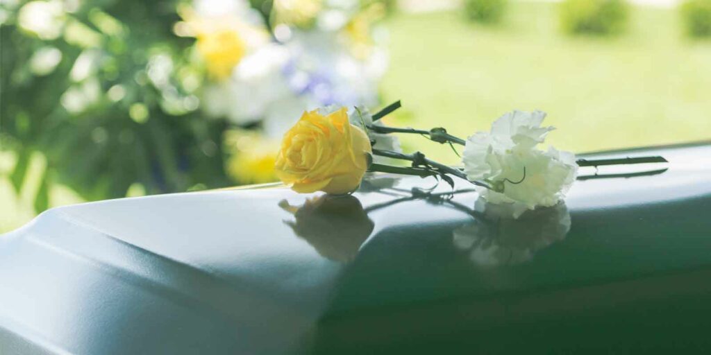 Picture of a funeral after a Watershed employee dies in freak accident