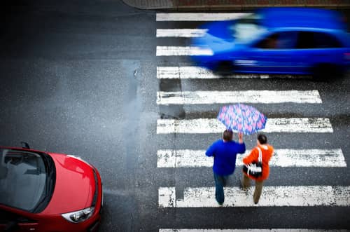 Pedestrian crossing concept of Augusta accident