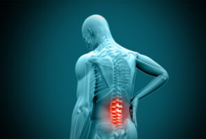 Spine Injury Lawyer Charlotte, NC - 3D spine rendering highlighting injured area